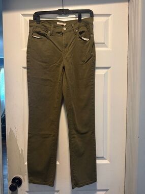 Levi's Olive Green Straight Leg Jeans